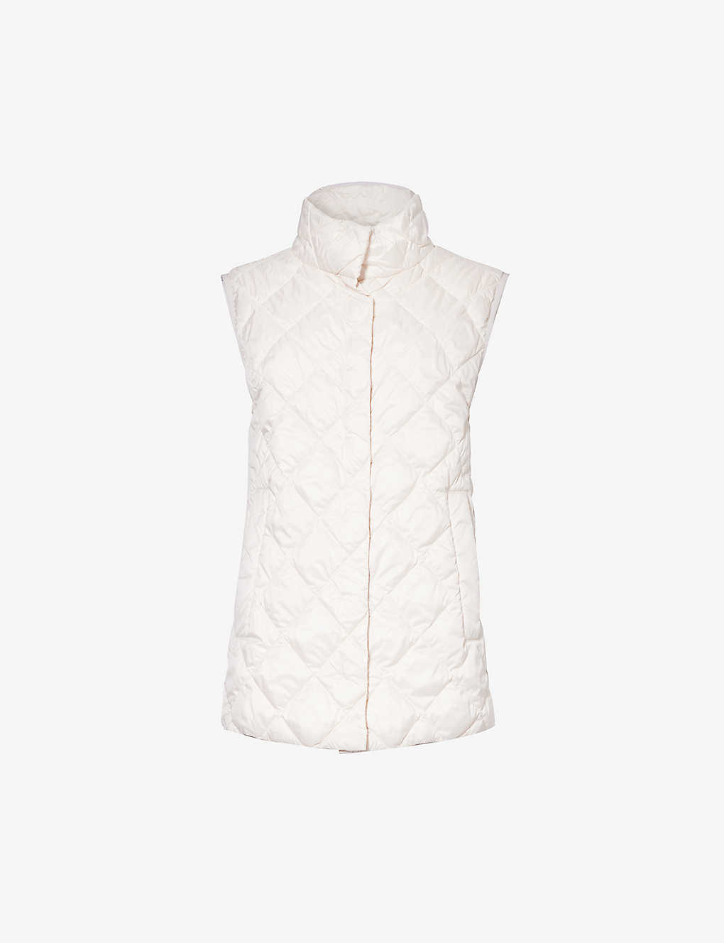 Weekend Max Mara Womens Ivory Balco Quilted Shell Gilet