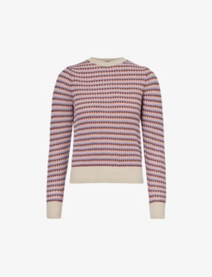 WEEKEND MAX MARA: Revere patterned cotton-blend jumper