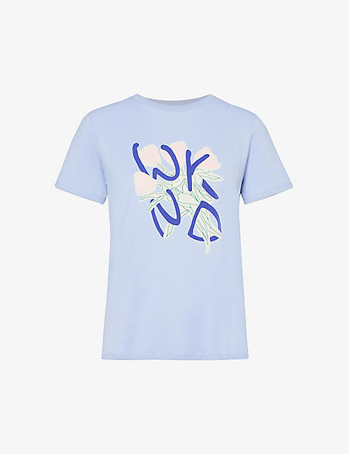 WEEKEND MAX MARA: Nervi graphic-print cotton-jersey T-shirt