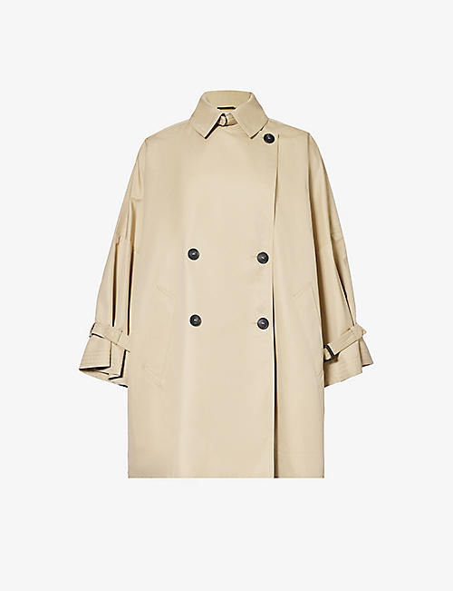 WEEKEND MAX MARA: Zelante double-breasted cotton-blend coat