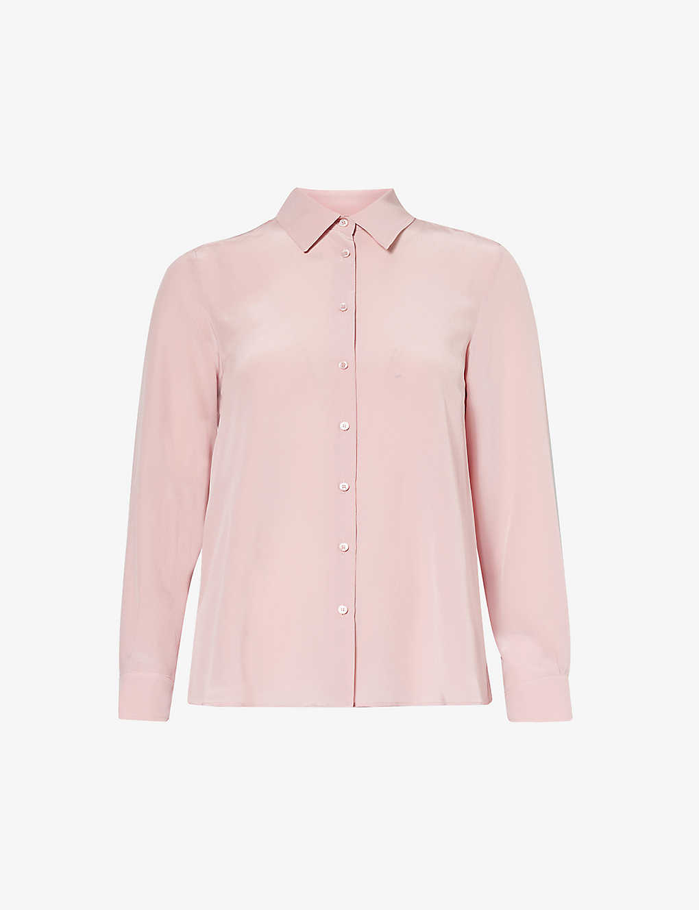 Weekend Max Mara Womens Pink Geo Semi-sheer Silk Shirt