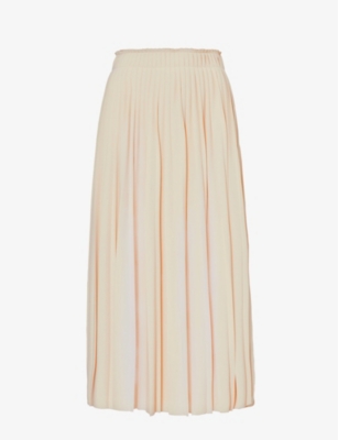 Weekend Max Mara Women's Kiku Pleated Skirt Cream In Sand