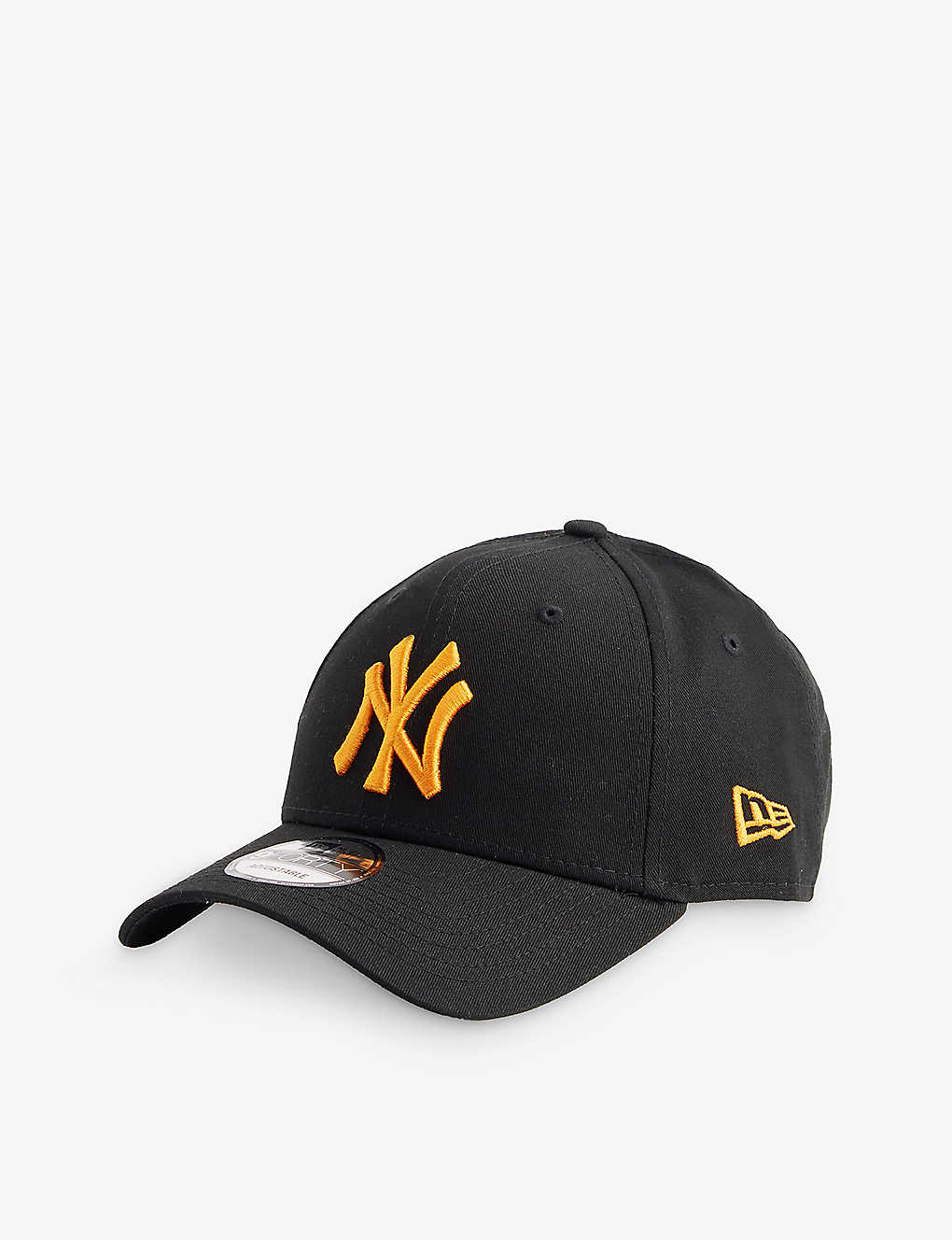 New Era Mens Black 9forty New York Yankees Mlb Brand-embroidered Cotton-twill Baseball Cap