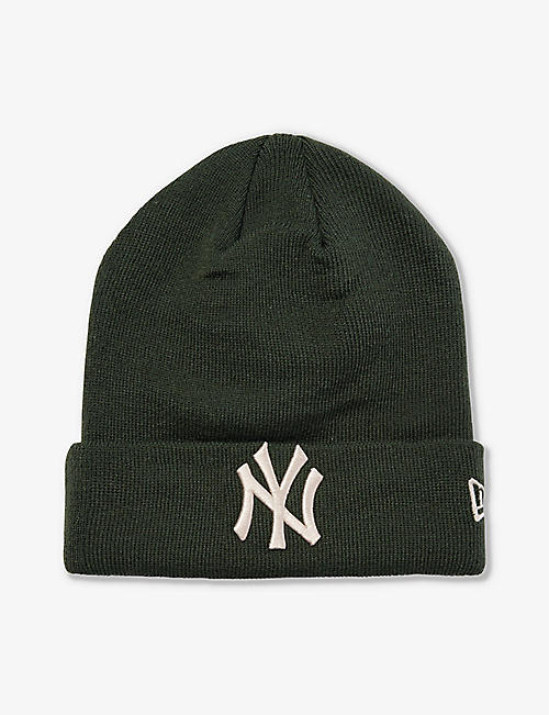 NEW ERA: League Essential New York Yankees logo-embroidered knitted beanie