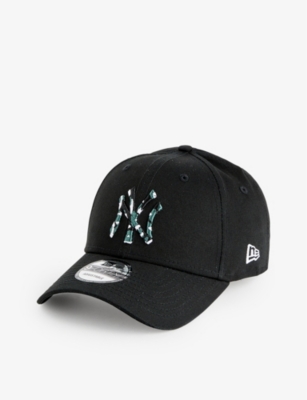 New Era Mens Black 9forty New York Yankees Brand-embroidered Cotton Cap