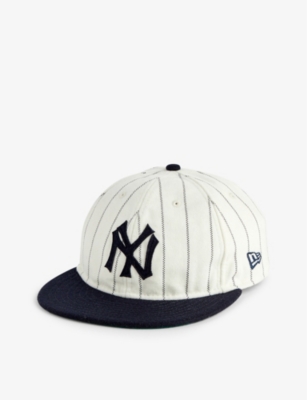 New Era Mens White 59fifty New York Yankees Mlb Brand-embroidered Wool-blend Baseball-cap