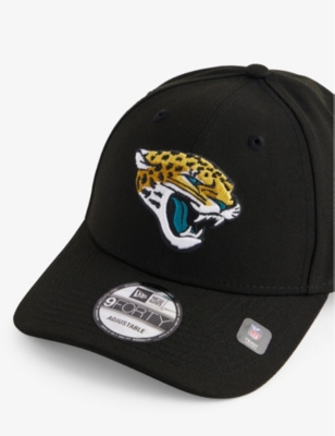 Shop New Era Men's Black Jaguars Logo-embroidered Cotton Cap