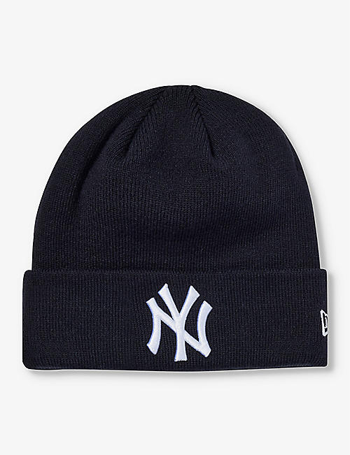 NEW ERA: New York Yankees logo-embroidered knitted beanie
