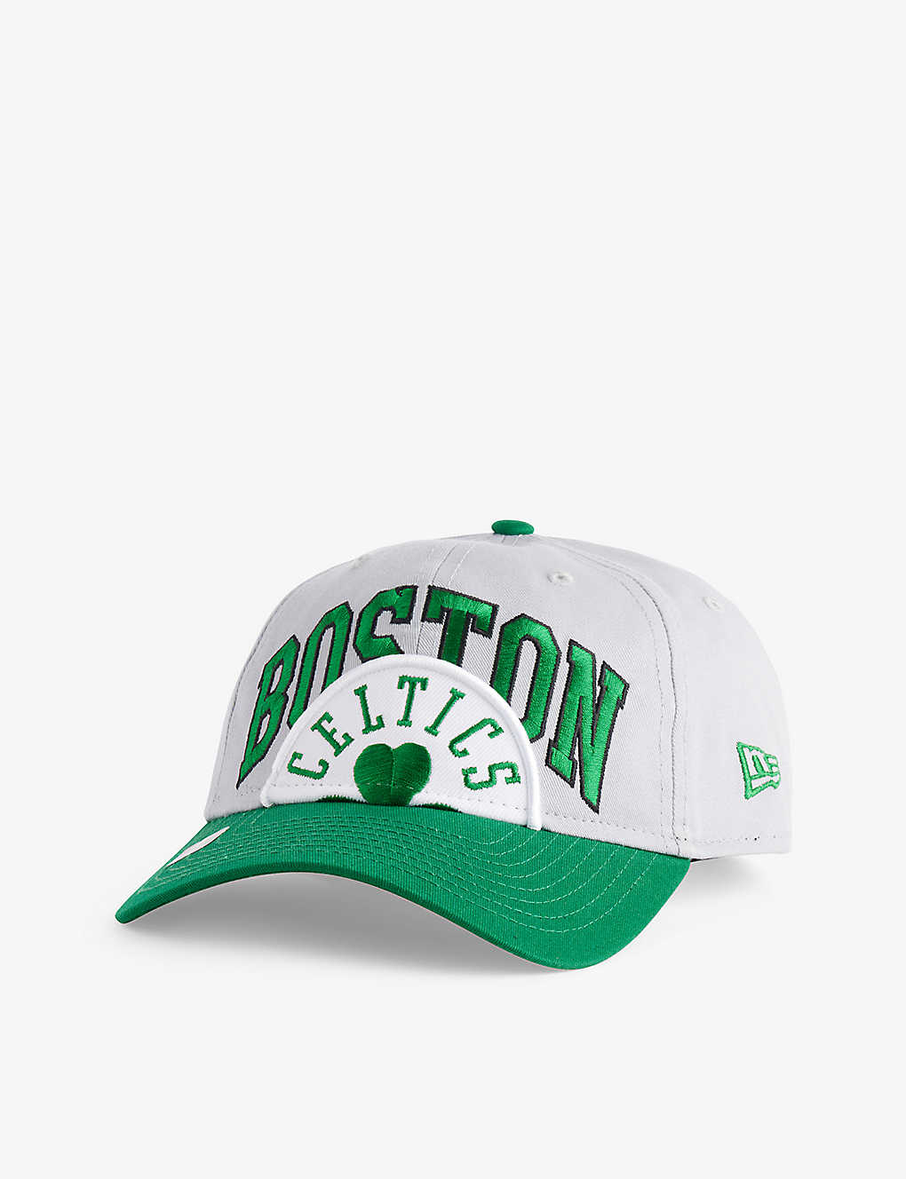 New Era Mens Dark Grey 9twenty Boston Celtics Brand-embroidered Cotton-twill Cap