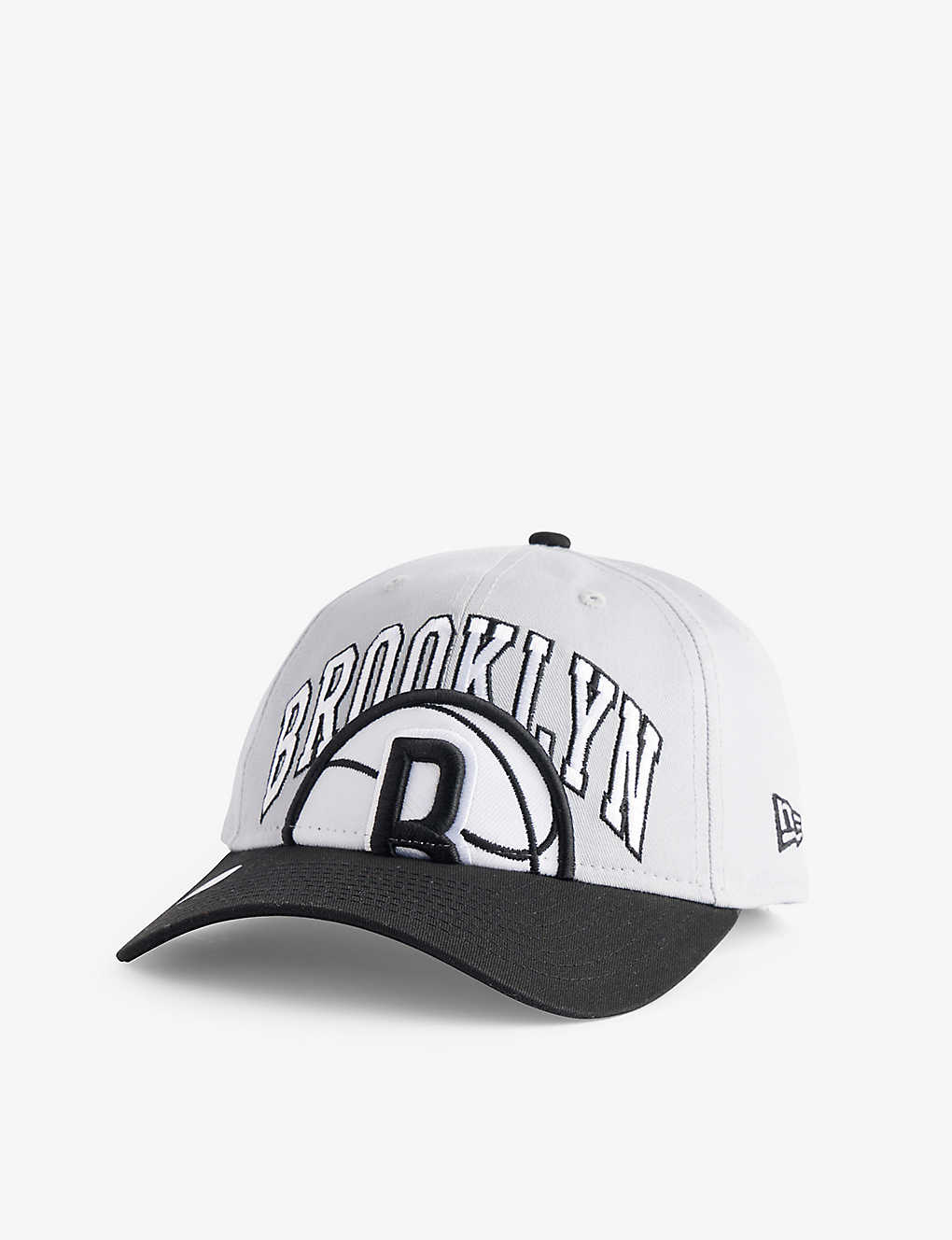 New Era Mens Dark Grey 9twenty Brooklyn Nets Brand-embroidered Cotton-twill Cap