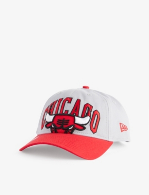 New Era Mens Dark Grey 9twenty Chicago Bulls Brand-embroidered Cotton-twill Cap