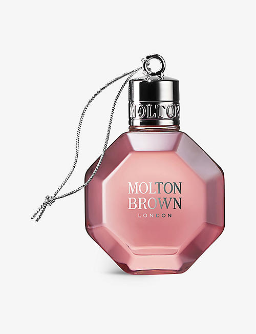 MOLTON BROWN: Delicious Rhubarb & Rose shower gel bauble 75ml