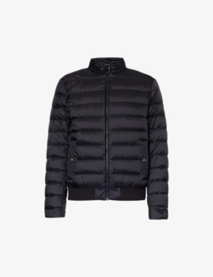 BELSTAFF: Circuit funnel-neck brand-patch shell-down jacket