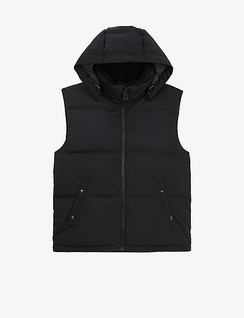 THE KOOPLES: Quilted sleeveless shell puffer jacket