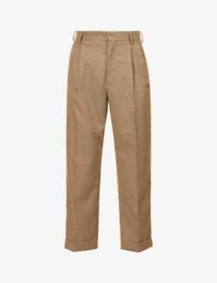 Shop Lacoste Men's Multico Le Fleur* X Pleated Regular-fit Woven Trousers