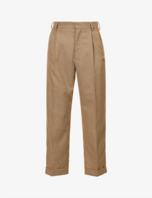 パンツ LE FLEUR x LACOSTE CHECK PLEATED TROUSER Lacoste x le FLEUR Tapered Checked Pants - Pants