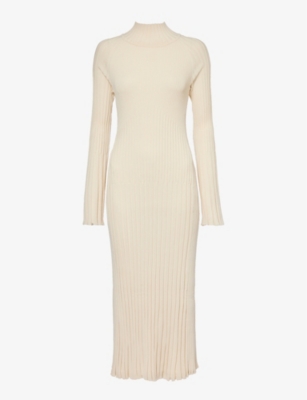 PROENZA SCHOULER Flared hem ribbed knit midi dress