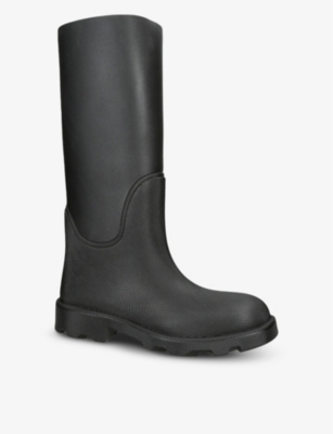 Shop Burberry Raymond Chunky-sole Rubber Boots In Black