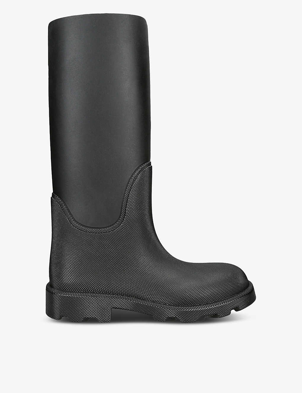 Shop Burberry Raymond Chunky-sole Rubber Boots In Black