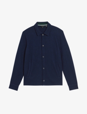 TED BAKER - Eason regular-fit button-up wool jacket | Selfridges.com