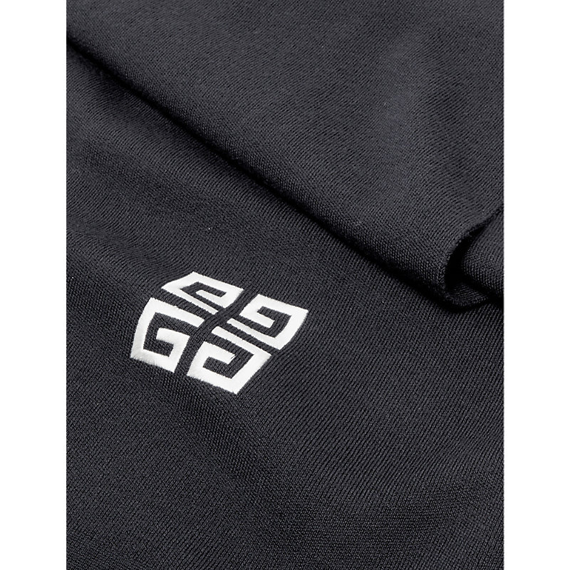 Shop Givenchy 4g Brand-logo Wool Scarf In Black/white