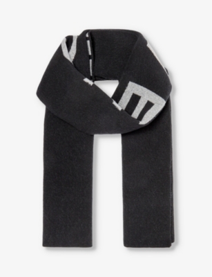 GIVENCHY 4G brand logo wool and cashmere scarf Selfridges