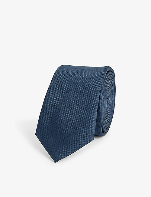 GIVENCHY: Textured-weave silk tie