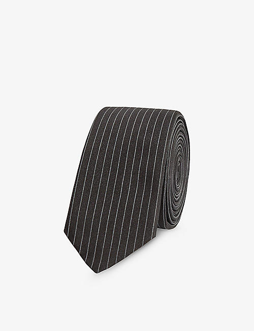 GIVENCHY: Striped silk tie