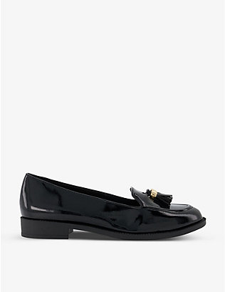 DUNE: Global wide-fit faux-leather loafers