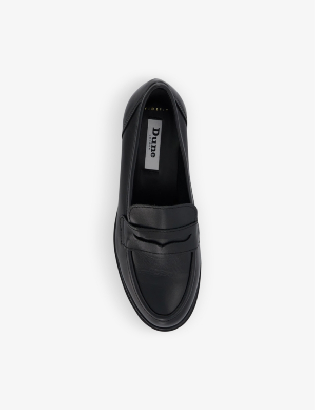 Gild wide-fit leather penny loafer