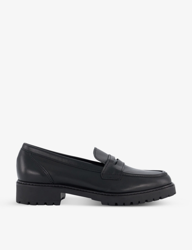 Gild wide-fit leather penny loafer