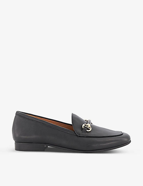 DUNE: Grandeur wide-fit leather loafers