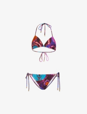 ZIMMERMANN: Acadian tie-dye triangle bikini set