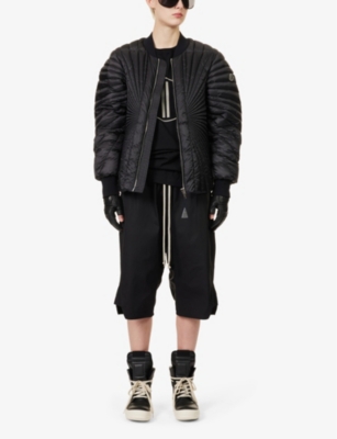 Shop Rick Owens X Moncler Radiance Padded Shell-down Coat In Black