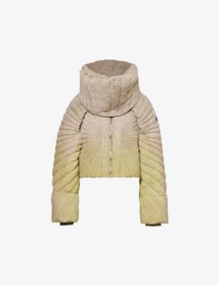 Rick Owens Womens Acid Degrade X Moncler Gradient-pattern Shell-down Jacket In Acid Degrade