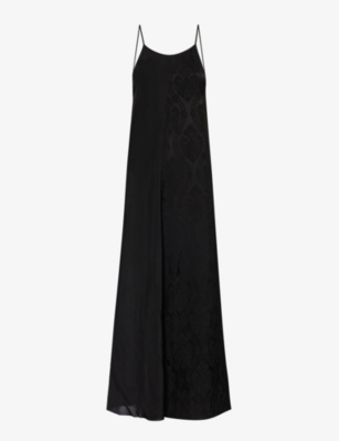 Uma Wang Adore Draped Midi Dress In Black