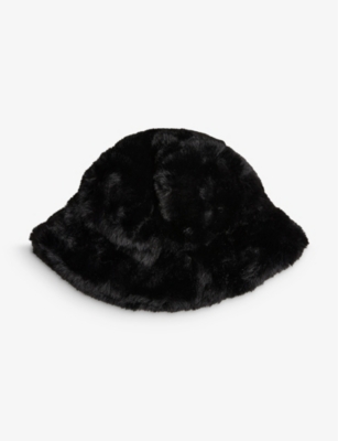 Ted Baker Prinnia Faux Fur Bucket Hat In Black | ModeSens display picture 3