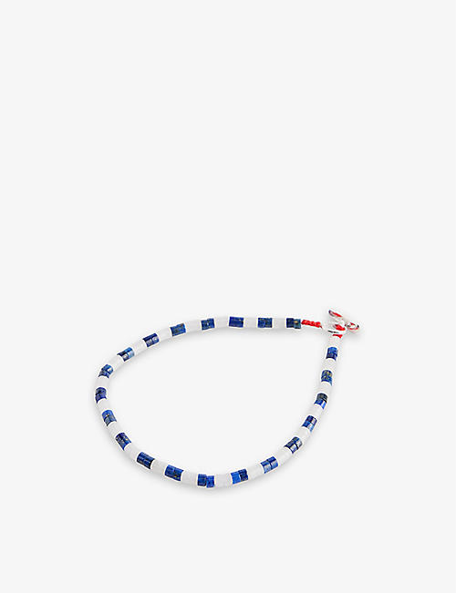 MIANSAI: Kai sterling-silver, moonstone and lapis lazuli bracelet