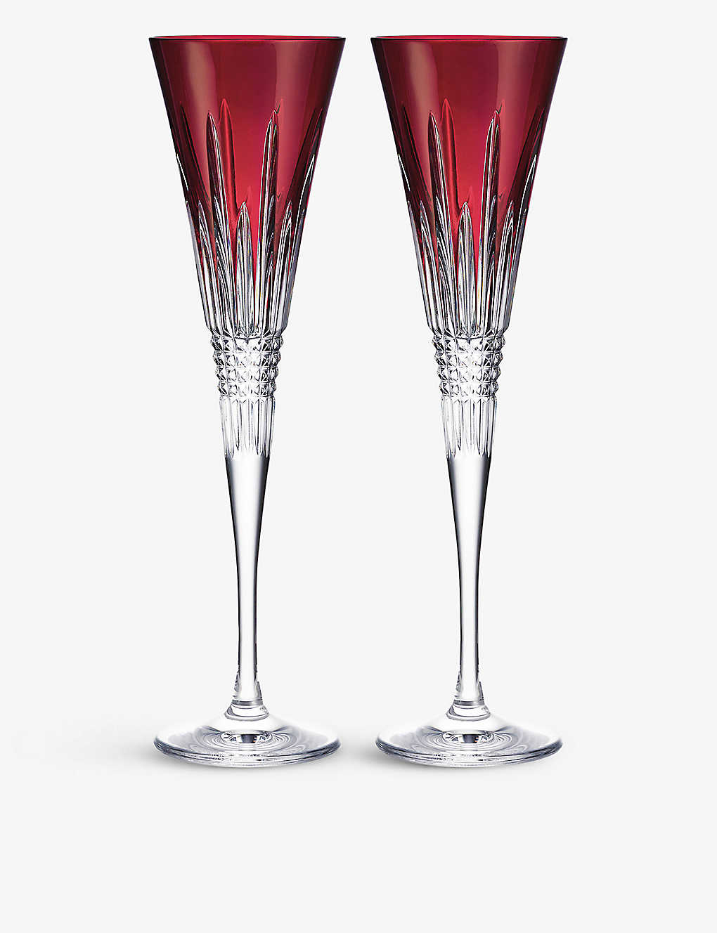 Shop Waterford Pair Of New Year Celebration Crystal Flute Glasses