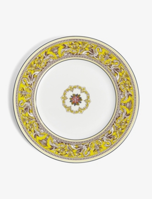 WEDGWOOD: Florentine Citron bone-china plate 27.3cm