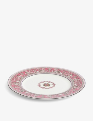WEDGWOOD: Florentine Fuchsia bone-china plate 27.3cm