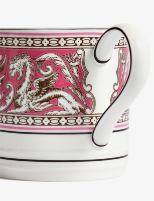 Shop Wedgwood Florentine Fuchsia Bone-china Mug 8.9cm