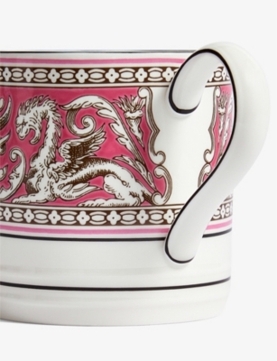 WEDGWOOD: Florentine Fuchsia bone-china mug 8.9cm
