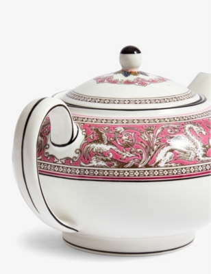 Shop Wedgwood Florentine Fuchsia Bone-china Teapot 800ml