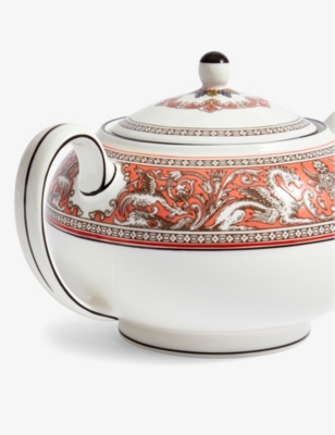 Wedgwood Florentine Salmon Bone-china Teapot 800ml