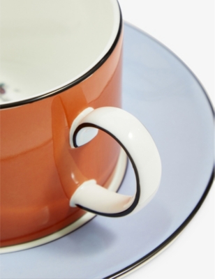 Wedgwood X Sheila Bridges Vanity Bone China Teacup And Saucer 219ml
