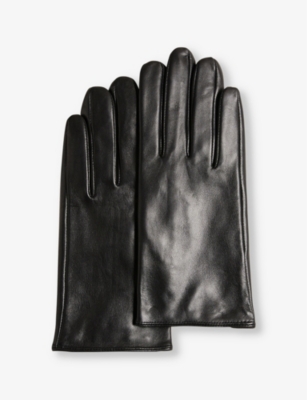 TED BAKER Arleos logoembellished leather gloves