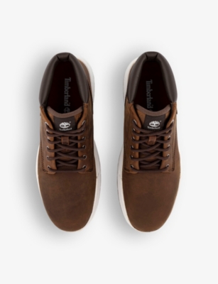 Shop Timberland Maple Grove Leather Chukka Boots In Brown