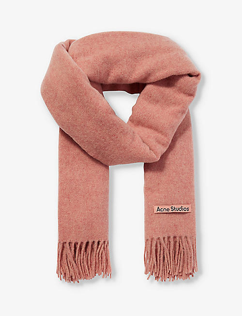 ACNE STUDIOS: Canada New fringed-trim wool scarf