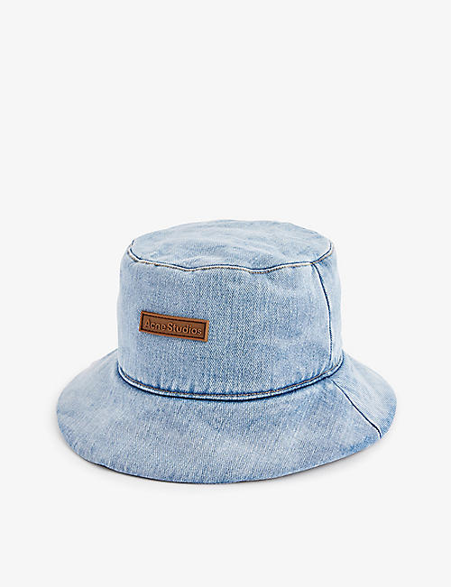 ACNE STUDIOS：Brimmo 品牌标签牛仔渔夫帽